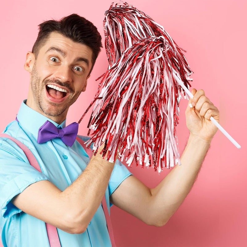 PullCrease 20 Pcs School Spirit Shakers Bulk, Cheerleader Pom Poms for Adults Sports Team Party Dance Football Basketball Volleyball Homecoming Fan Celebration Sporting Event - Image 4